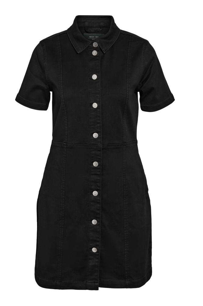 NMNISA S/S SLIM DENIM DRESS VI526BL 27032980 BLACK